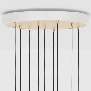 Tala Deckenleuchten-Brass Nine Pendelleuchte mit Voronoi II Glühbirnen