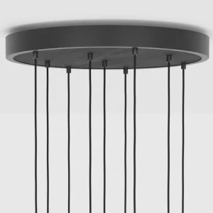 LYFA Deckenleuchten-Tala Graphite Nine Pendelleuchte mit Voronoi II Glühbirnen