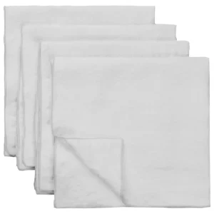 Tameko Tischwäsche | Tischwäsche^Merrow-Serviette, 50 x 50 cm, 4er-Set, Hellgrau