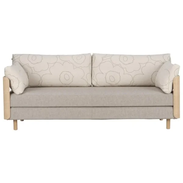 Fredericia Sofas Und Liegen-Tapio Anttila Collection ON2 Wood Schlafsofa, seifenwachsgeölte Eiche - Piirto Unikko - Diamonds 289