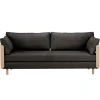 &Tradition Sofas Und Liegen-Tapio Anttila Collection ON2 Wood Schlafsofa, Eiche geseift gewachst, Diamonds 007, Grau