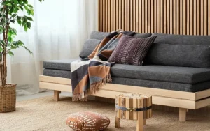 TIPTOE Sofas Und Liegen-Tapio Anttila Collection Day&Night Schlafsofa, Eiche - Grau Hopper 67
