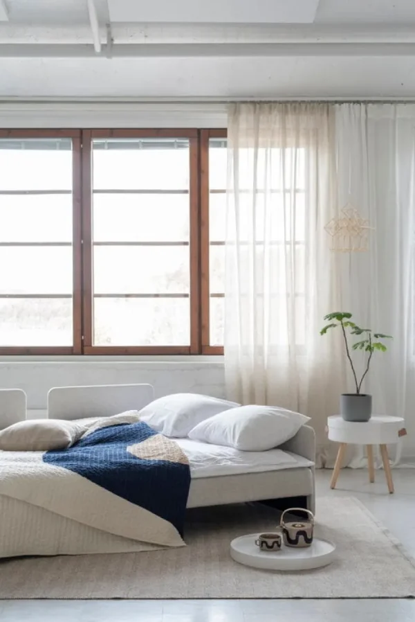 Wendelbo Sofas Und Liegen-Tapio Anttila Collection ON2 Fabric Schlafsofa, Naturweiß Diamonds 012