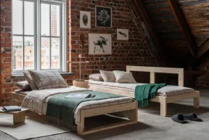 Tapio Anttila Collection Sofas Und Liegen-Kaiku Schlafsofa, Kiefer - Hopper 51 in Beige