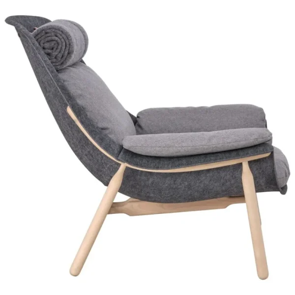 HAY Sitzgelegenheiten-Tapio Anttila Collection Filtti L Sessel, Birke - Grau