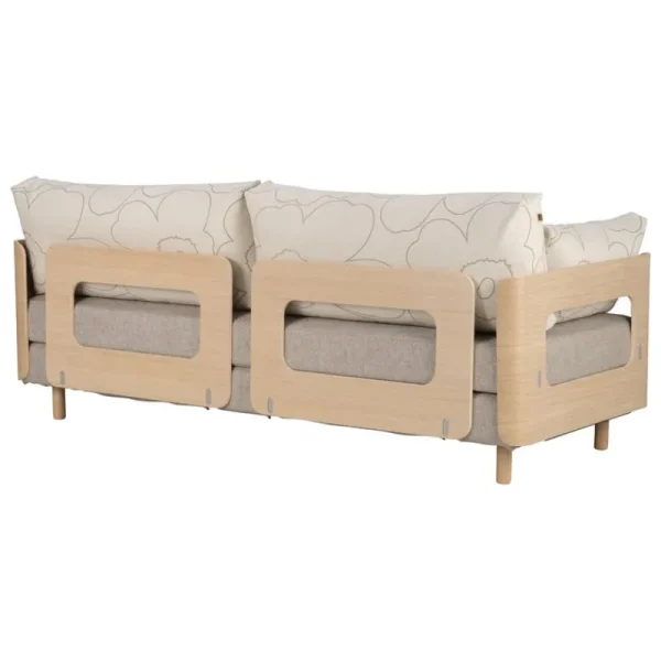 Fredericia Sofas Und Liegen-Tapio Anttila Collection ON2 Wood Schlafsofa, seifenwachsgeölte Eiche - Piirto Unikko - Diamonds 289