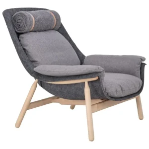 HAY Sitzgelegenheiten-Tapio Anttila Collection Filtti L Sessel, Birke - Grau