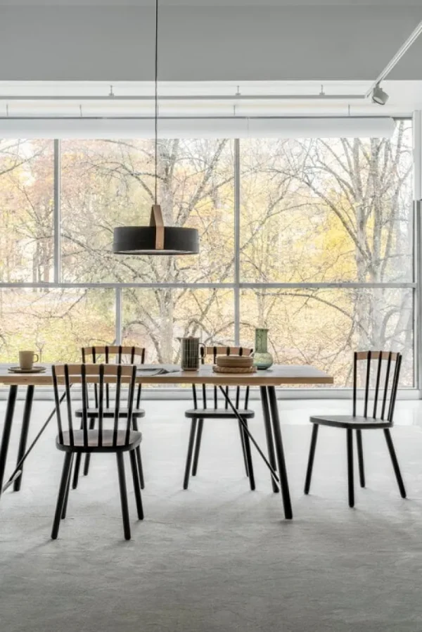 Fredericia Sitzgelegenheiten-Tapio Anttila Collection Piena Stuhl, Birke, Schwarz