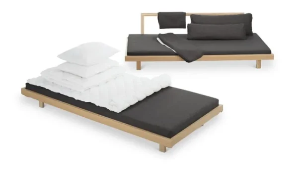 TIPTOE Sofas Und Liegen-Tapio Anttila Collection Day&Night Schlafsofa, Eiche - Grau Hopper 67