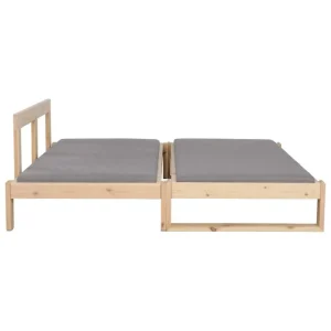 Tapio Anttila Collection Sofas Und Liegen-Kaiku Schlafsofa, Kiefer - Hopper 61 in Hellgrau