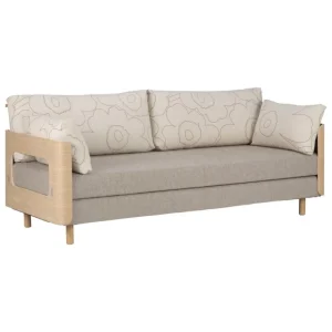 Fredericia Sofas Und Liegen-Tapio Anttila Collection ON2 Wood Schlafsofa, seifenwachsgeölte Eiche - Piirto Unikko - Diamonds 289