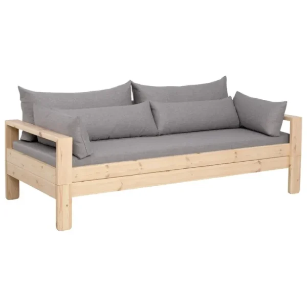 Tapio Anttila Collection Sofas Und Liegen-Kaiku Schlafsofa, Kiefer - Hopper 61 in Hellgrau