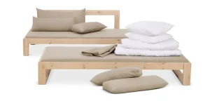 Tapio Anttila Collection Sofas Und Liegen-Kaiku Schlafsofa, Kiefer - Hopper 51 in Beige