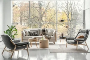HAY Sitzgelegenheiten-Tapio Anttila Collection Filtti L Sessel, Birke - Grau