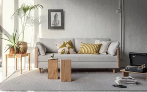 Tapio Anttila Collection Sofas Und Liegen-ON2 Wood Schlafsofa, Eiche geseift gewachst - Hopper 51 in Beige