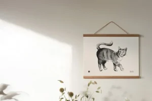 Teemu Ju00e4rvi Illustrations Poster Und Pinnwände^Teemu Järvi Illustrations Cat Poster, 40 x 30 cm