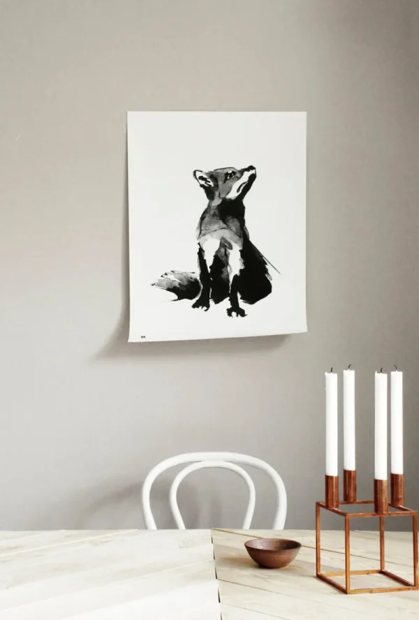 Teemu Ju00e4rvi Illustrations Poster Und Pinnwände^Teemu Järvi Illustrations Fox Poster, 50 x 70 cm