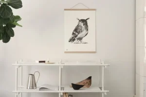 Georg Jensen Poster Und Pinnwände-Teemu Järvi Illustrations Poster Owl, 30 x 40 cm