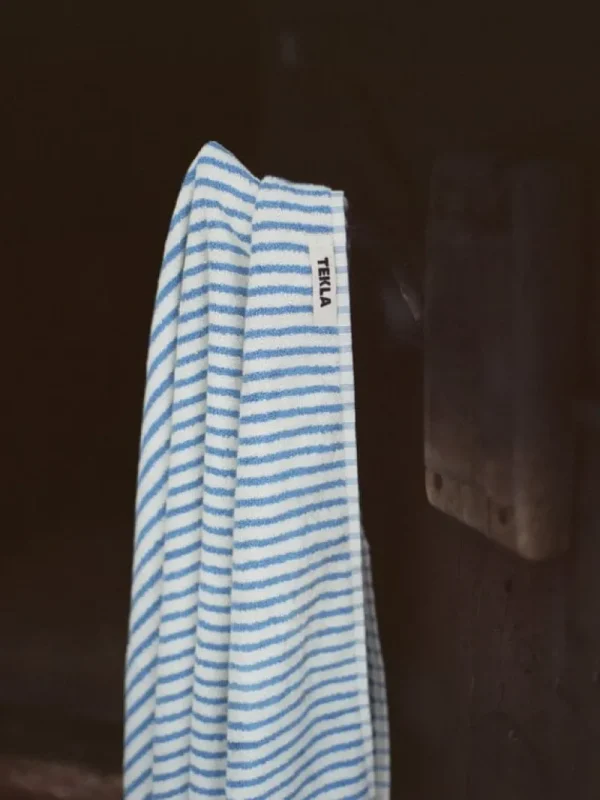 Tekla Badezimmertextilien^Badelaken, coastal stripes