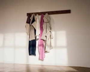 Tekla Badezimmertextilien^Bademantel mit Kapuze, Kodiak Stripes