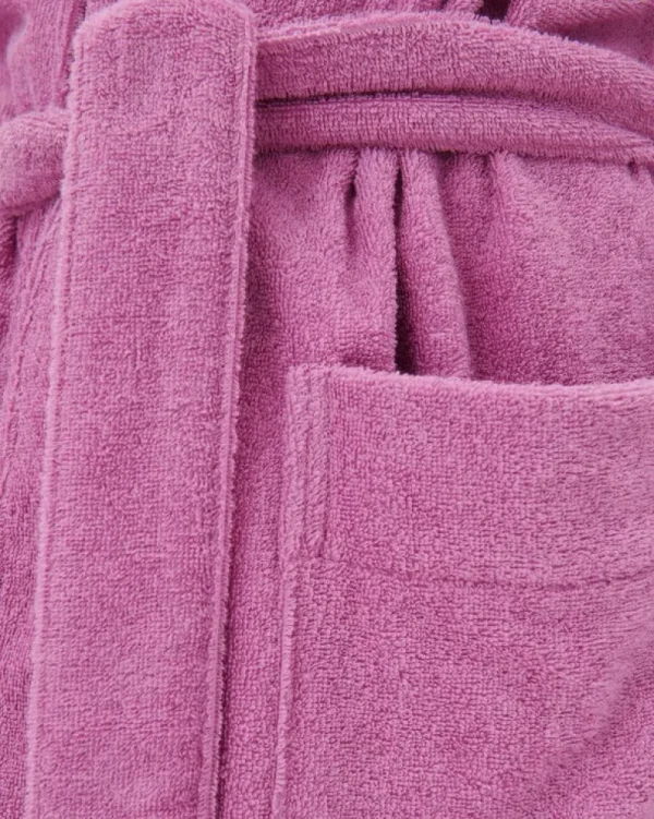 Tekla Badezimmertextilien^Bademantel mit Kapuze, Magenta