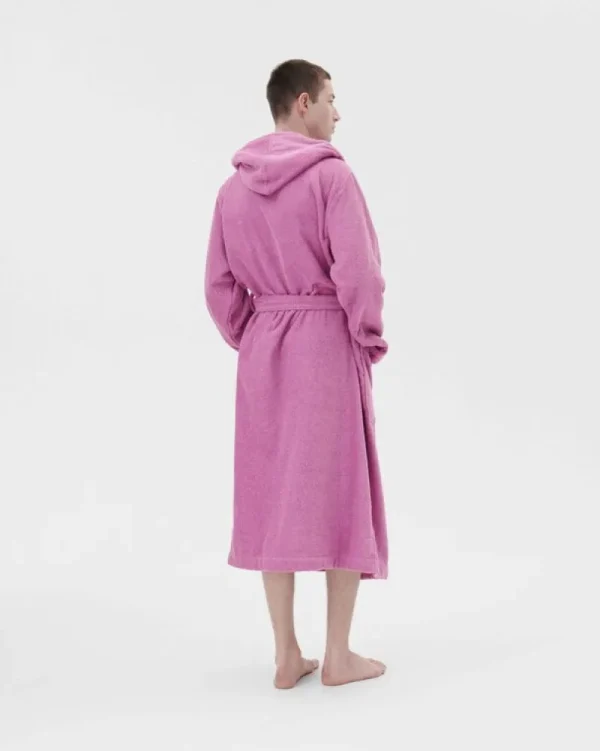 Tekla Badezimmertextilien^Bademantel mit Kapuze, Magenta