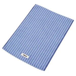 Tekla Badezimmertextilien^Badematte, 70 x 50 cm, Clear Blue Stripes