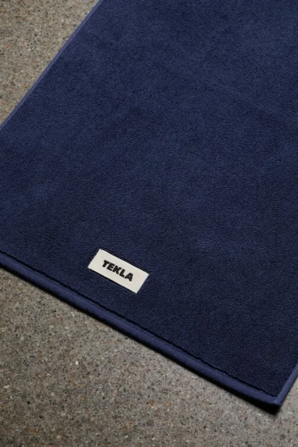 Tekla Badezimmertextilien^Badematte, 70 x 50 cm, Marineblau