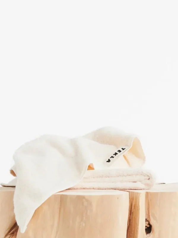 Tekla Badezimmertextilien^Gästehandtuch, ivory