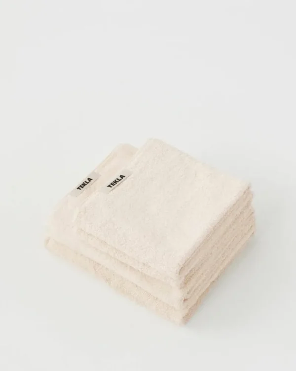 Tekla Badezimmertextilien^Gästehandtuch, ivory