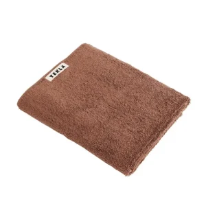 Tekla Badezimmertextilien^Gästehandtuch, kodiak brown