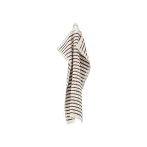 Tekla Badezimmertextilien^Gästehandtuch, Kodiak Stripes