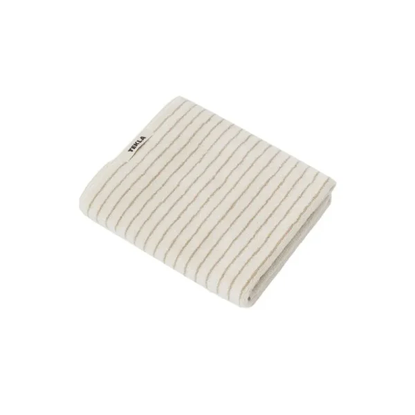 Tekla Badezimmertextilien^Gästehandtuch, sienna stripes