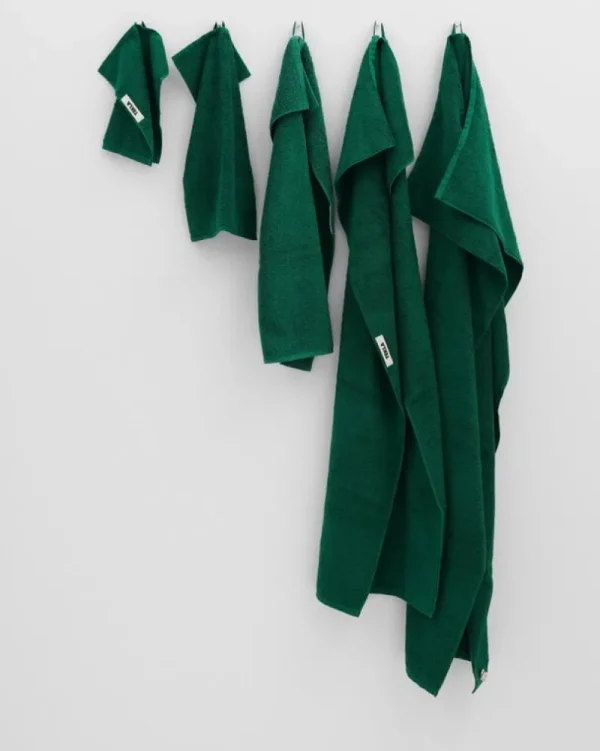 Tekla Badezimmertextilien^Gästetuch, teal green