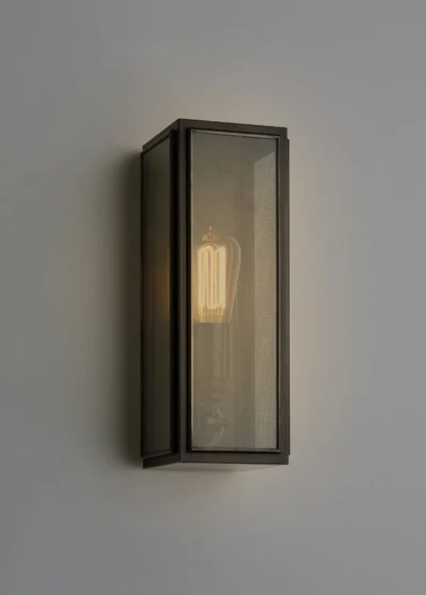Tekna Außenbeleuchtung | Außenleuchten^Annet Gauze Wandleuchte, dunkles Bronze - klares Glas