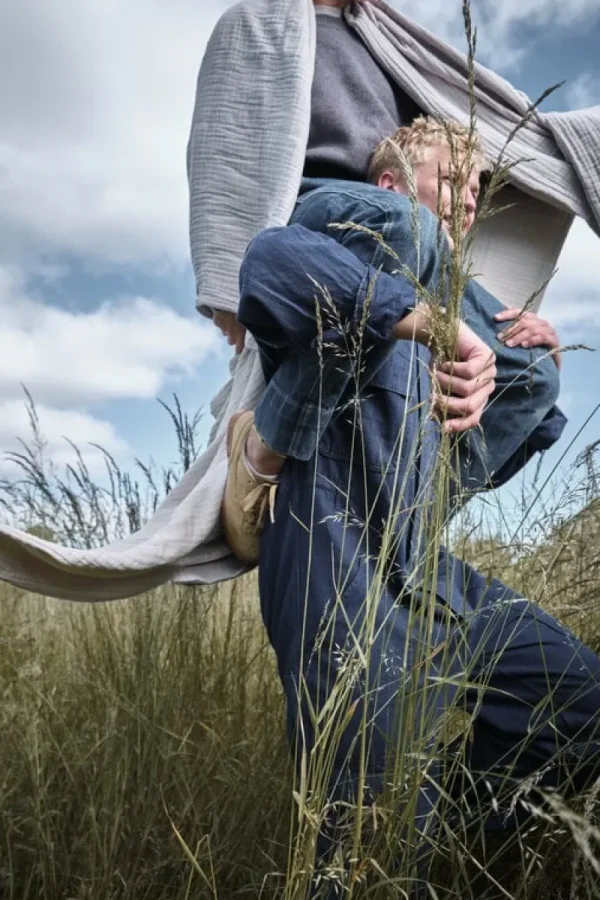 The Organic Company Decken Und Überwürfe^6-lagige weiche Decke, Steingrau