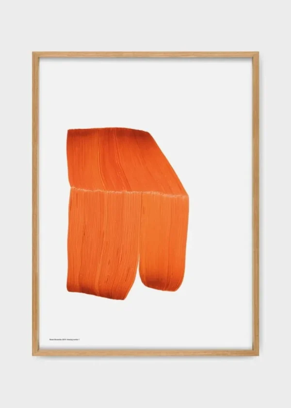 The Wrong Shop Poster Und Pinnwände^Drawing 1 Poster mit Eichenrahmen, 52,5 x 70,3 cm