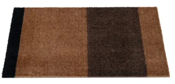 Tica Copenhagen Teppiche Und Läufer^Stripes Horizontal Teppich, 40 x 60 cm, Cognacb. - Dklb. - Schw.