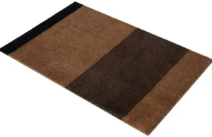 Tica Copenhagen Teppiche Und Läufer^Stripes Horizontal Teppich, 60 x 90 cm, Cognacb. - Dklb. - Schw.