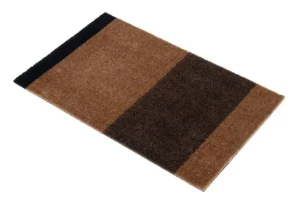 Tica Copenhagen Teppiche Und Läufer^Stripes Horizontal Teppich, 40 x 60 cm, Cognacb. - Dklb. - Schw.