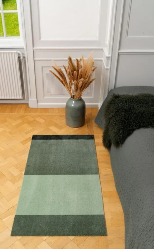 Tica Copenhagen Teppiche Und Läufer^Stripes Horizontal Teppich, 67 x 120 cm, Grün