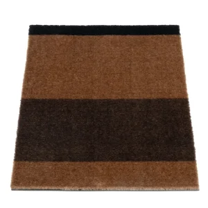 Tica Copenhagen Teppiche Und Läufer^Stripes Horizontal Teppich, 40 x 60 cm, Cognacb. - Dklb. - Schw.