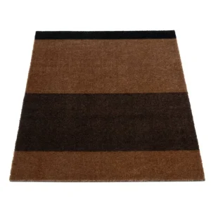 Tica Copenhagen Teppiche Und Läufer^Stripes Horizontal Teppich, 60 x 90 cm, Cognacb. - Dklb. - Schw.