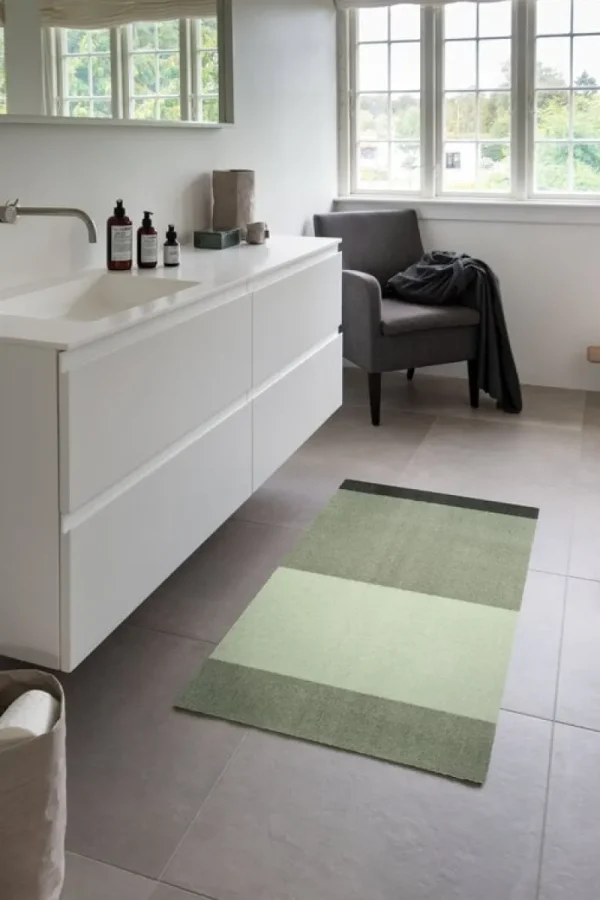 Tica Copenhagen Teppiche Und Läufer^Stripes Horizontal Teppich, 67 x 120 cm, Grün