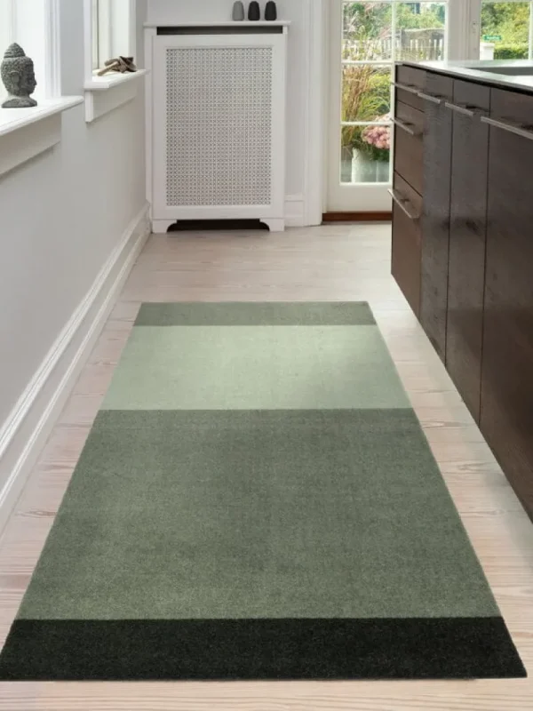 Tica Copenhagen Teppiche Und Läufer^Stripes Horizontal Teppich, 90 x 200 cm, Grün