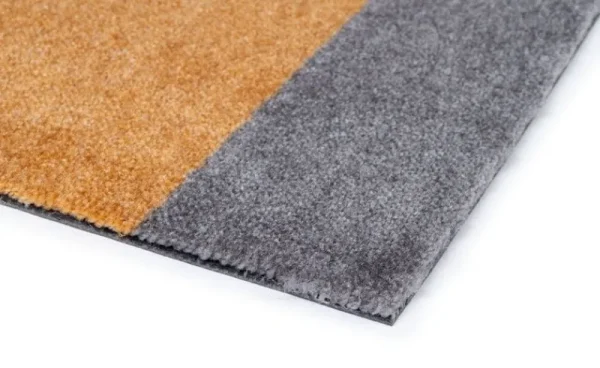Tica Copenhagen Teppiche Und Läufer^Stripes Matte, 90 x 130 cm, Grau - Senfgelb
