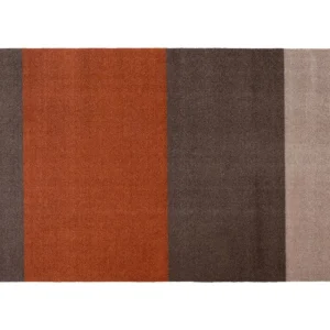 Tica Copenhagen Teppiche Und Läufer^Stripes Teppich, 90 x 130 cm, Braun - Terrakotta