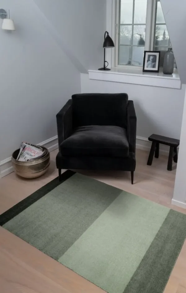 Tica Copenhagen Teppiche Und Läufer^Stripes Teppich, 90 x 130 cm, Grün