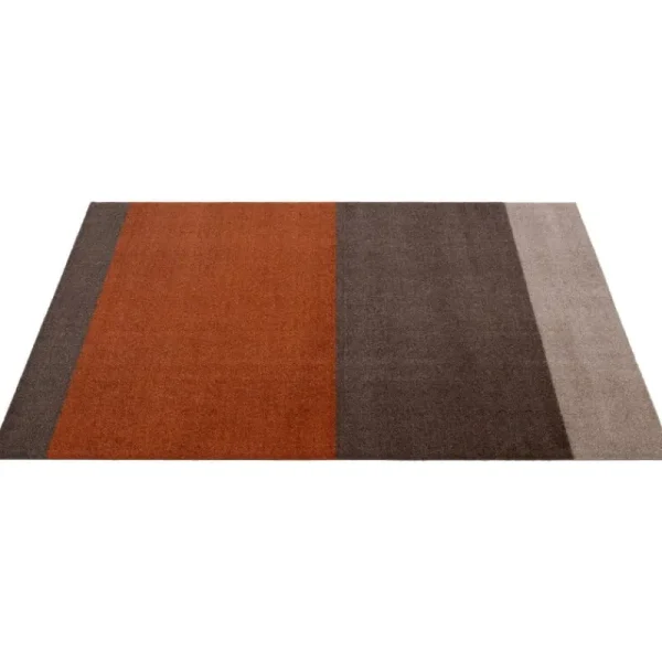 Tica Copenhagen Teppiche Und Läufer^Stripes Teppich, 90 x 130 cm, Braun - Terrakotta