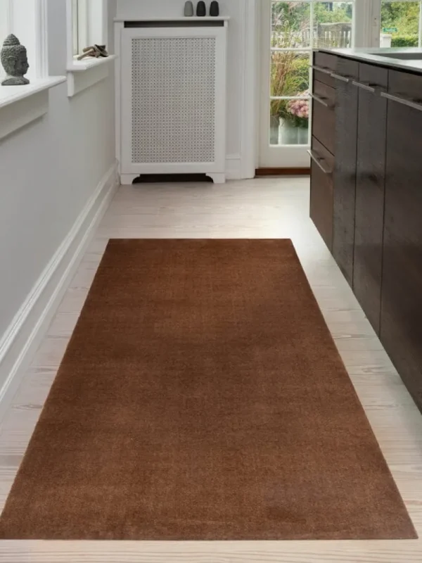 Tica Copenhagen Teppiche Und Läufer^Uni Color Teppich, 90 x 200 cm, Cognacbraun